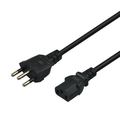 ISO9001 PVC Jacketed Brazil Power Cord Cable High Performance