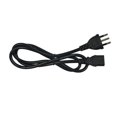 ISO9001 PVC Jacketed Brazil Power Cord Cable High Performance